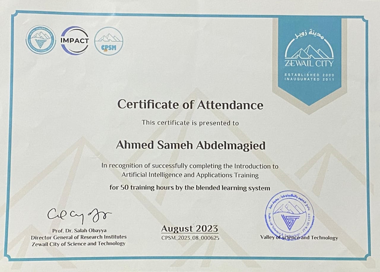 Certificate 3